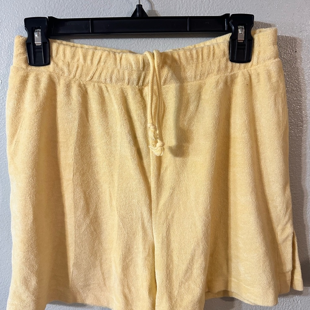 H&M Light Yellow Athletic Shorts